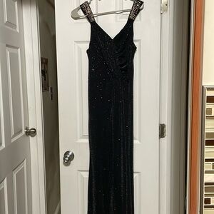 Sparkling black maxi dress New size S